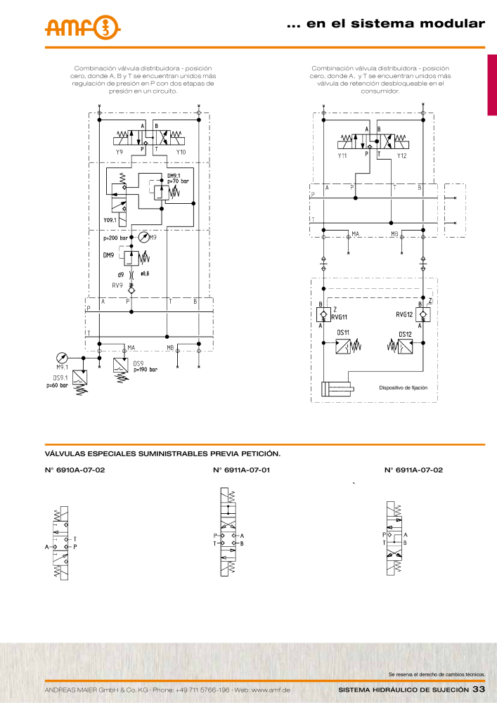 Catálogo AMF tecnología de sujeción hidráulica NR.: 20372 - Seite 33