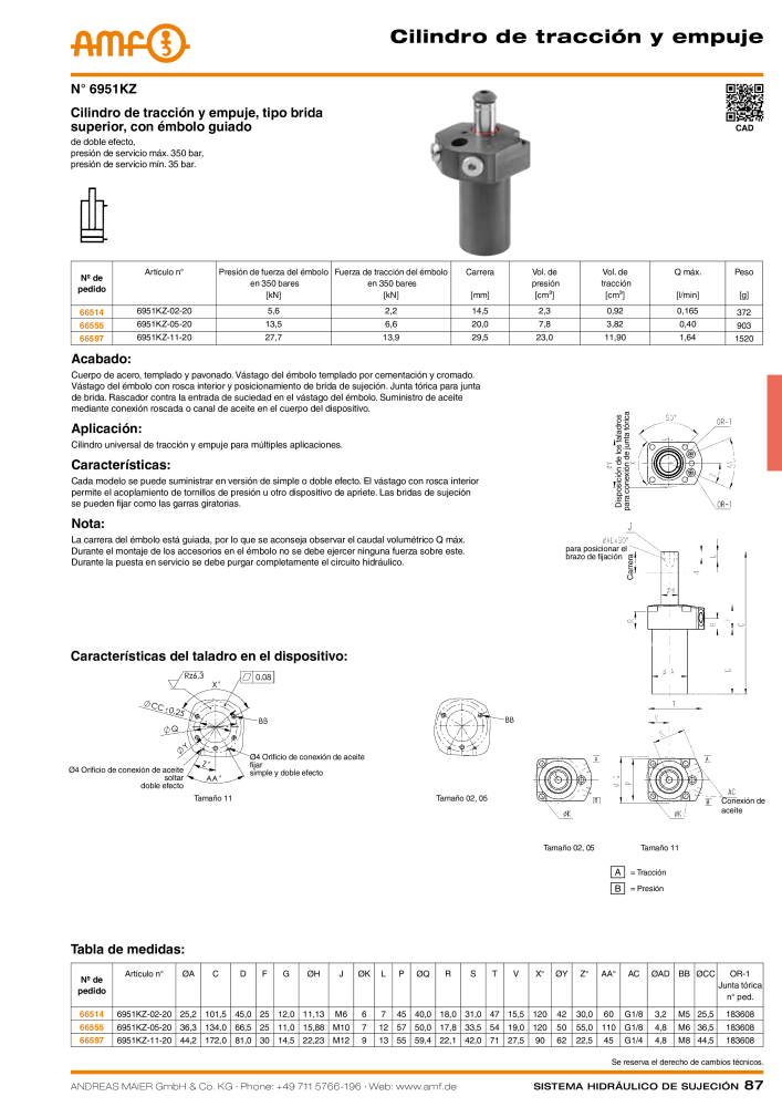 Catálogo AMF tecnología de sujeción hidráulica NR.: 20372 - Seite 87