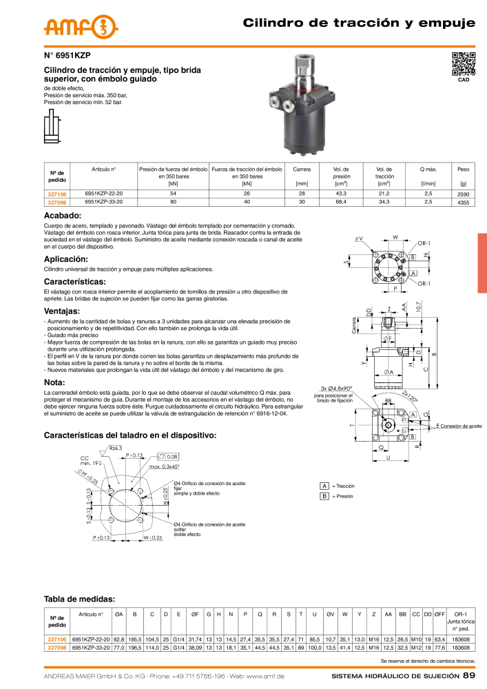 Catálogo AMF tecnología de sujeción hidráulica NR.: 20372 - Seite 89