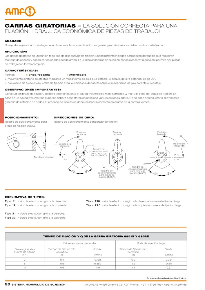 Catálogo AMF tecnología de sujeción hidráulica NR.: 20372 - Seite 96