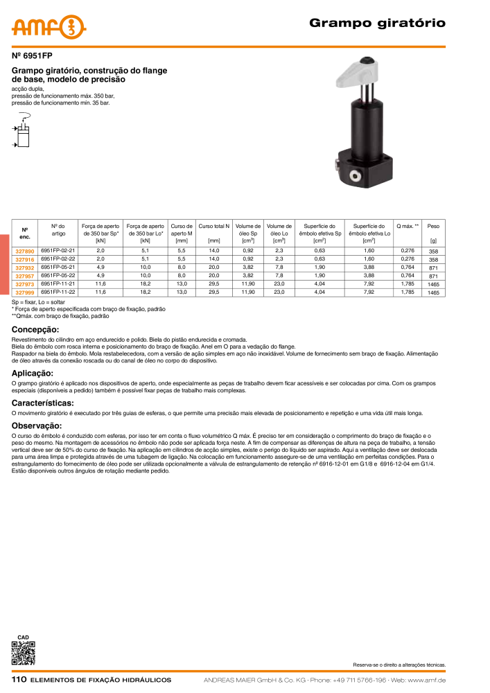 Tecnologia de fixação hidráulica do catálogo AMF NR.: 20373 - Seite 110