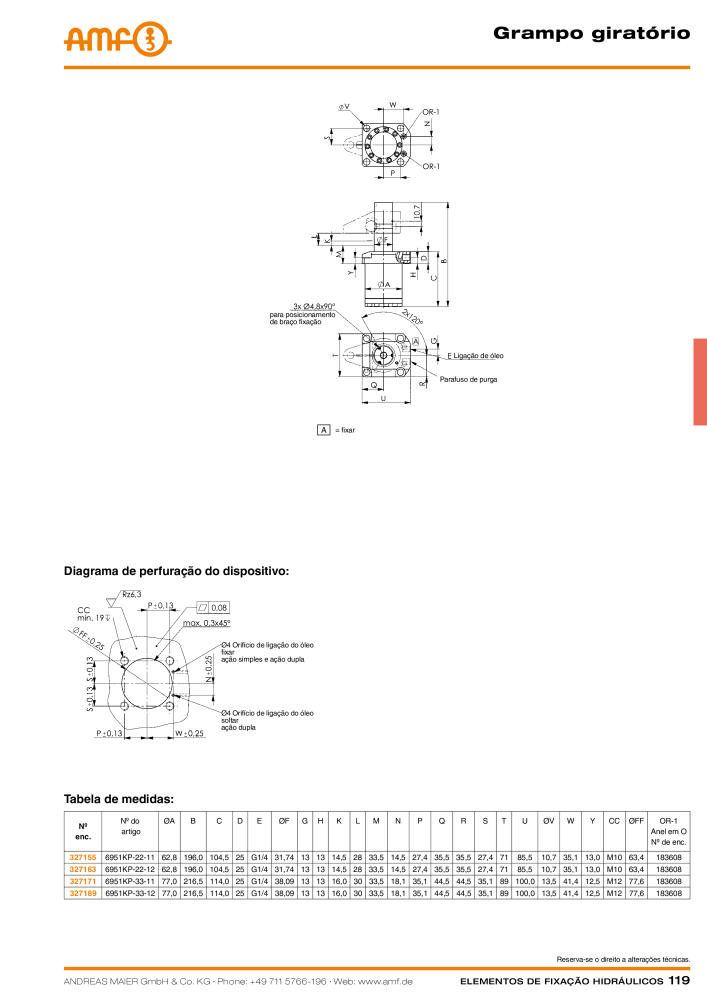 Tecnologia de fixação hidráulica do catálogo AMF Nº: 20373 - Página 119