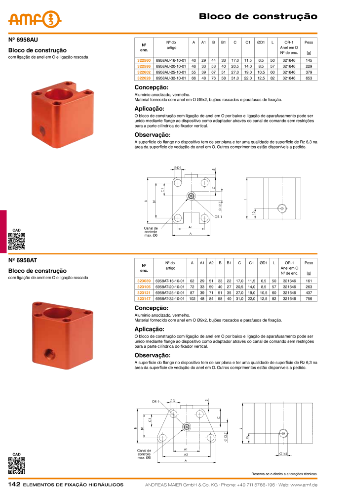 Tecnologia de fixação hidráulica do catálogo AMF Nº: 20373 - Página 142