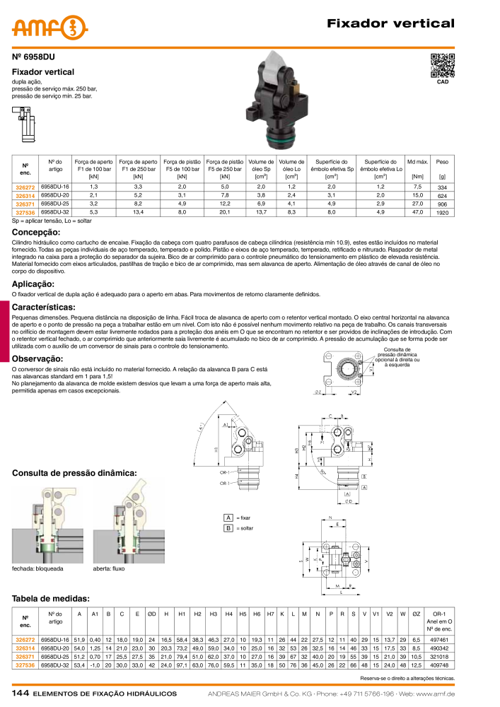 Tecnologia de fixação hidráulica do catálogo AMF Nb. : 20373 - Page 144