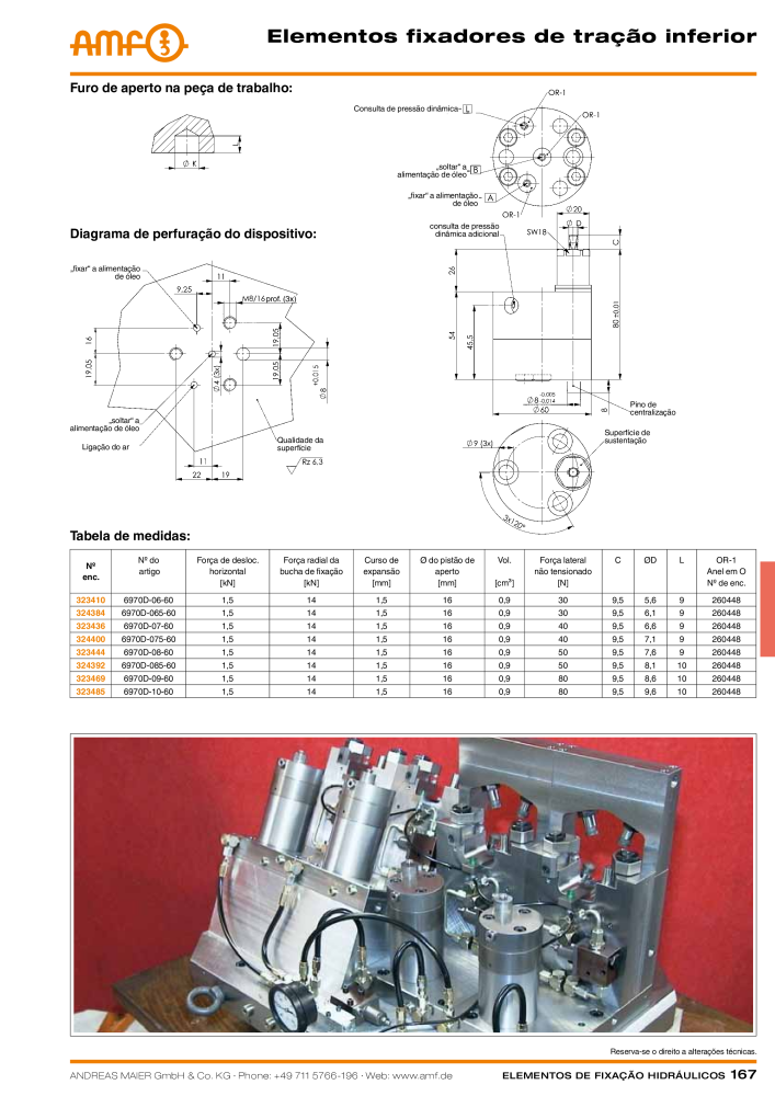 Tecnologia de fixação hidráulica do catálogo AMF Nb. : 20373 - Page 167