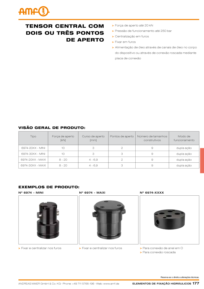 Tecnologia de fixação hidráulica do catálogo AMF NR.: 20373 - Seite 177
