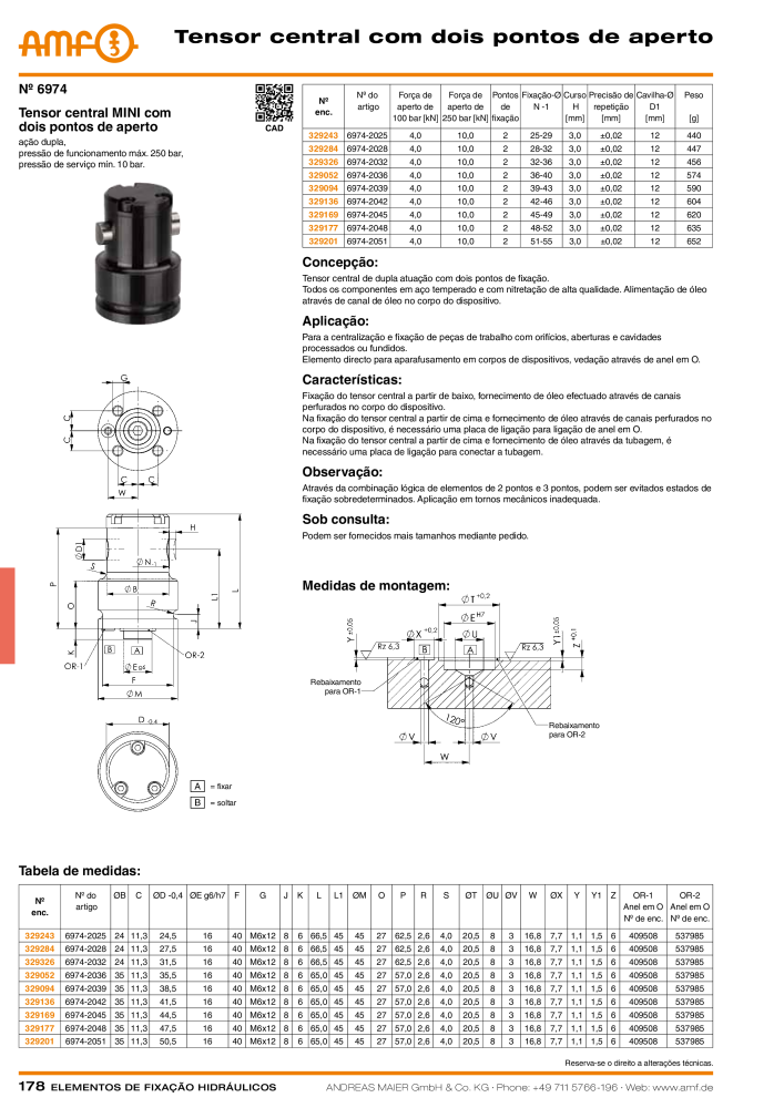Tecnologia de fixação hidráulica do catálogo AMF Nº: 20373 - Página 178