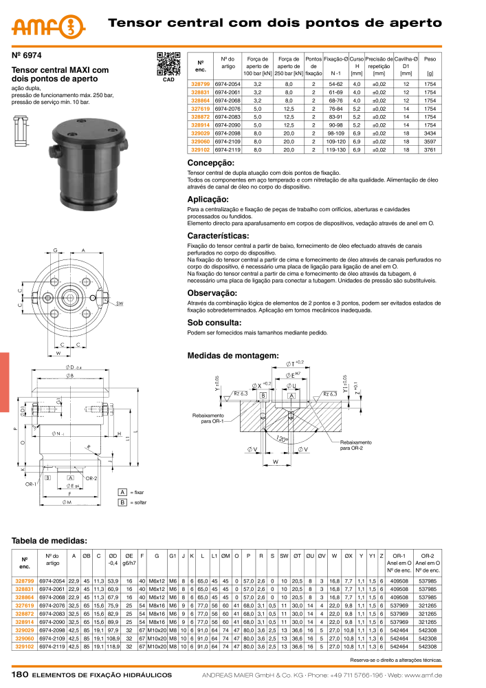 Tecnologia de fixação hidráulica do catálogo AMF Nº: 20373 - Página 180