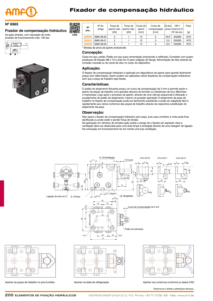 Tecnologia de fixação hidráulica do catálogo AMF NR.: 20373 - Seite 200