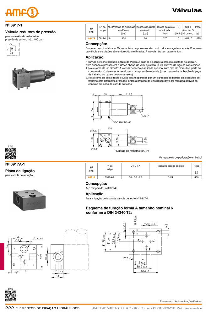 Tecnologia de fixação hidráulica do catálogo AMF Nº: 20373 - Página 222