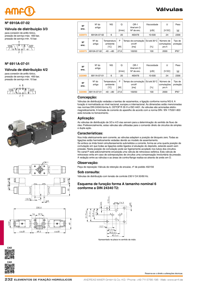 Tecnologia de fixação hidráulica do catálogo AMF NO.: 20373 - Page 232