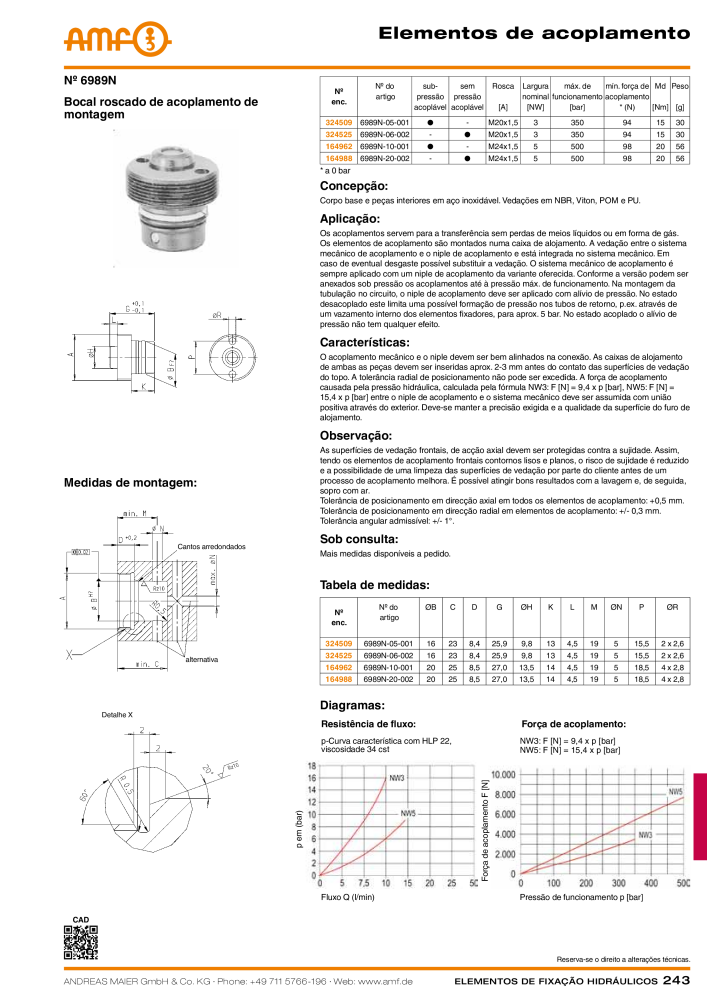 Tecnologia de fixação hidráulica do catálogo AMF NO.: 20373 - Page 243