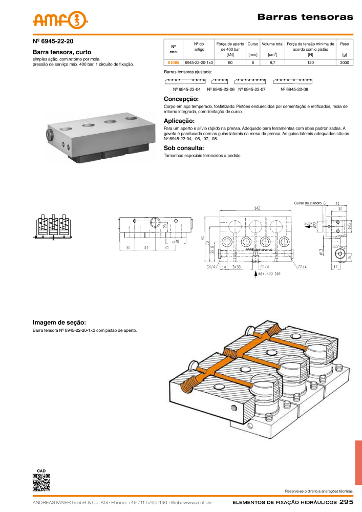 Tecnologia de fixação hidráulica do catálogo AMF Nb. : 20373 - Page 295