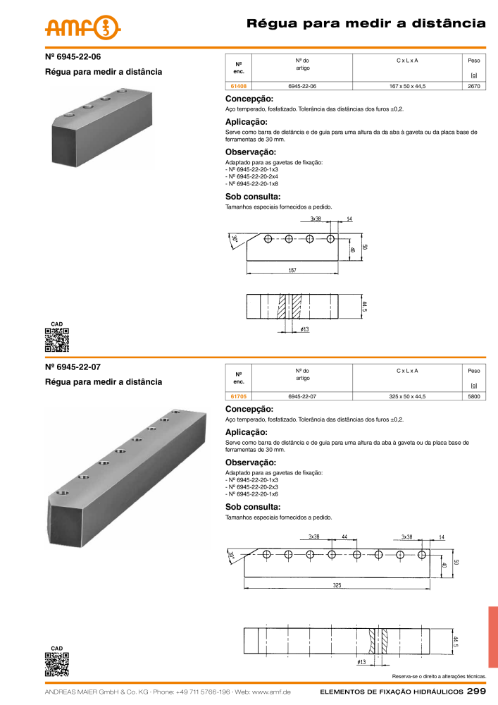 Tecnologia de fixação hidráulica do catálogo AMF NO.: 20373 - Page 299