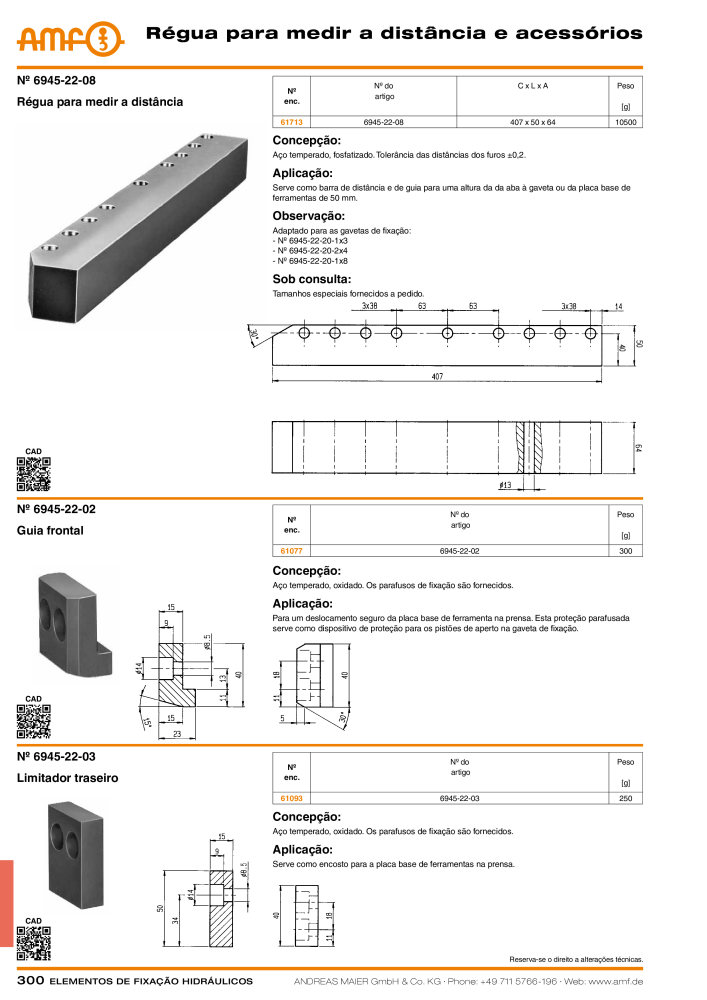 Tecnologia de fixação hidráulica do catálogo AMF NO.: 20373 - Page 300