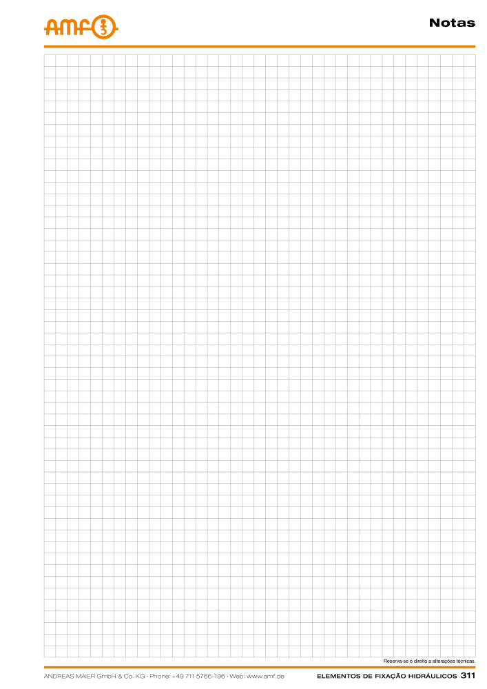 Tecnologia de fixação hidráulica do catálogo AMF Nº: 20373 - Página 311