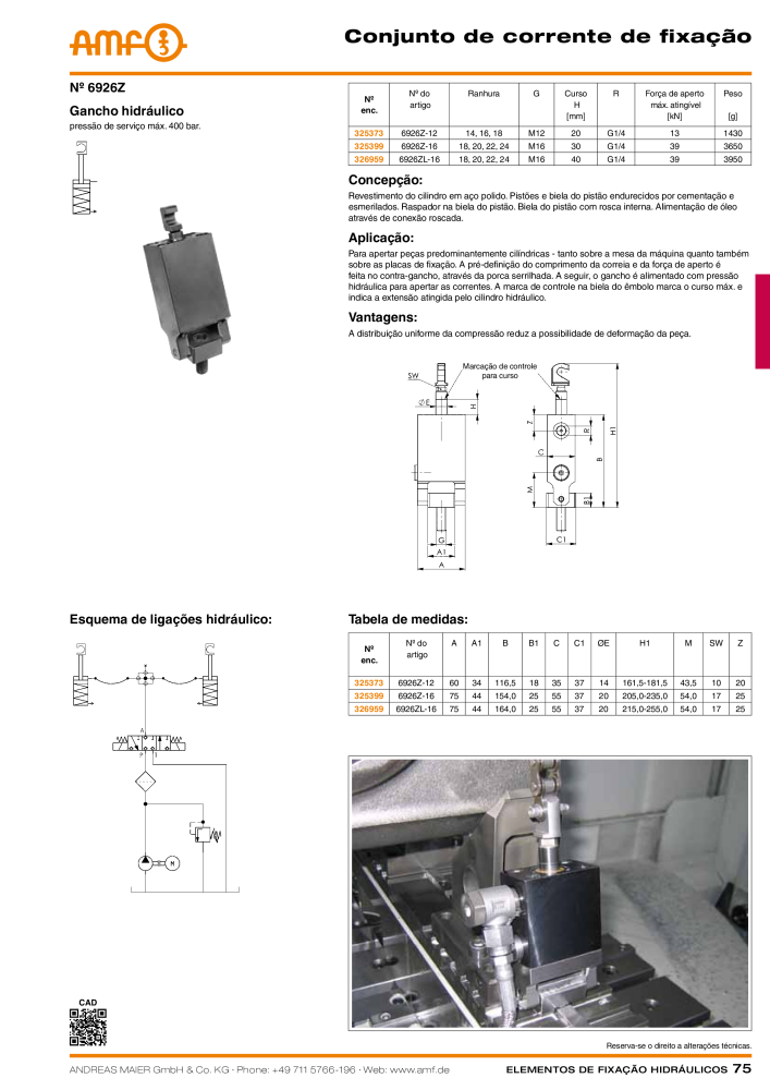 Tecnologia de fixação hidráulica do catálogo AMF NR.: 20373 - Seite 75