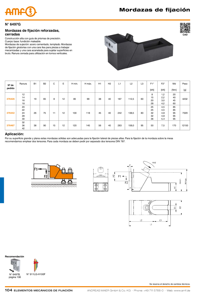 Catálogo AMF ELEMENTOS DE FIXAÇÃO MECÂNICA Nº: 20379 - Página 104