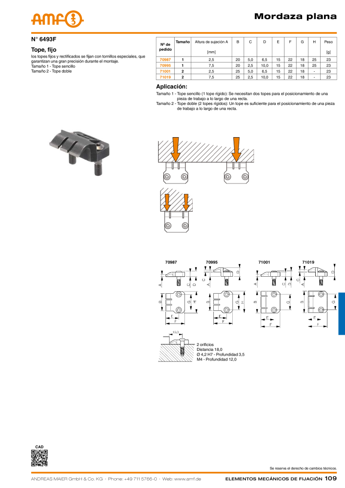 Catálogo AMF ELEMENTOS DE FIXAÇÃO MECÂNICA Nº: 20379 - Página 109