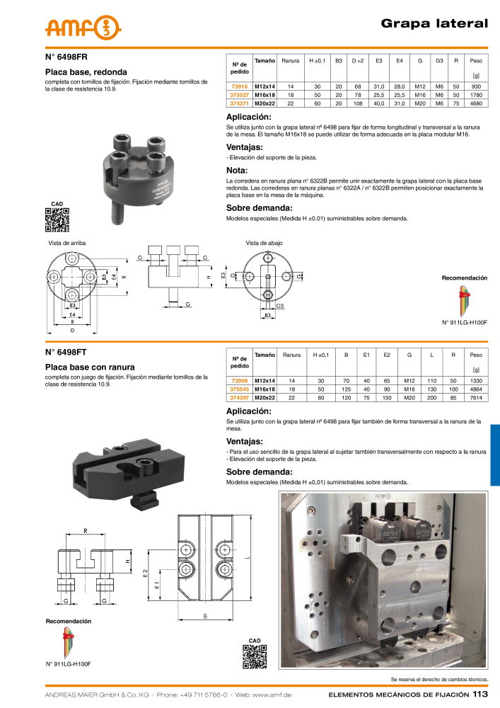 Catálogo AMF ELEMENTOS DE FIXAÇÃO MECÂNICA NR.: 20379 - Seite 113