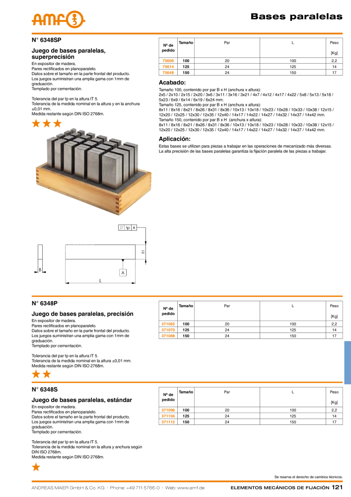 Catálogo AMF ELEMENTOS DE FIXAÇÃO MECÂNICA Nb. : 20379 - Page 121