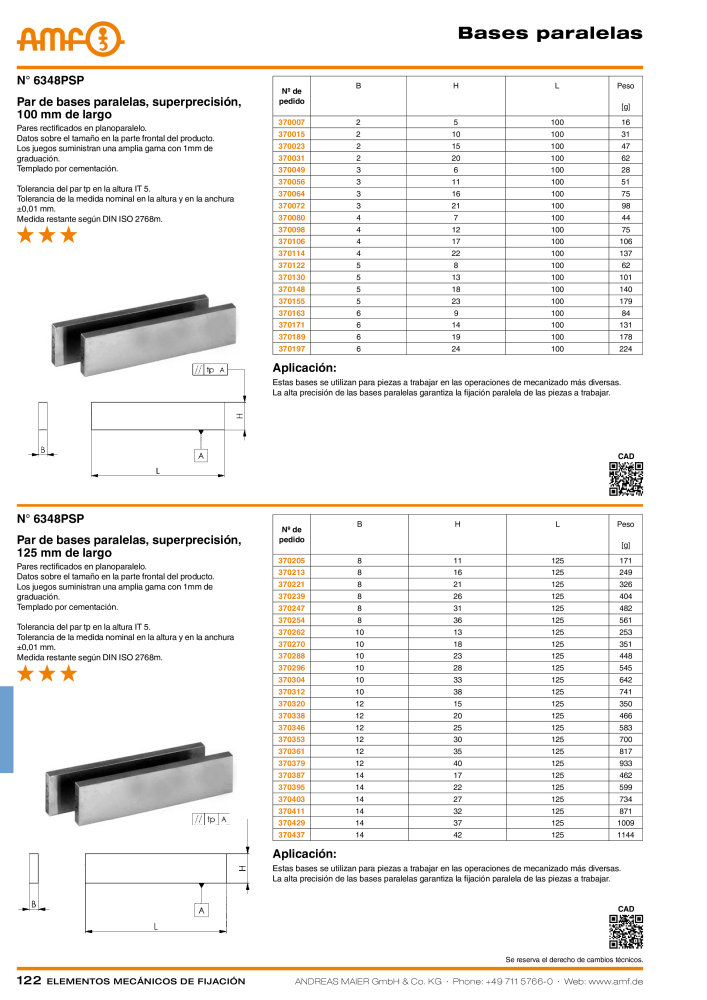 Catálogo AMF ELEMENTOS DE FIXAÇÃO MECÂNICA Nb. : 20379 - Page 122