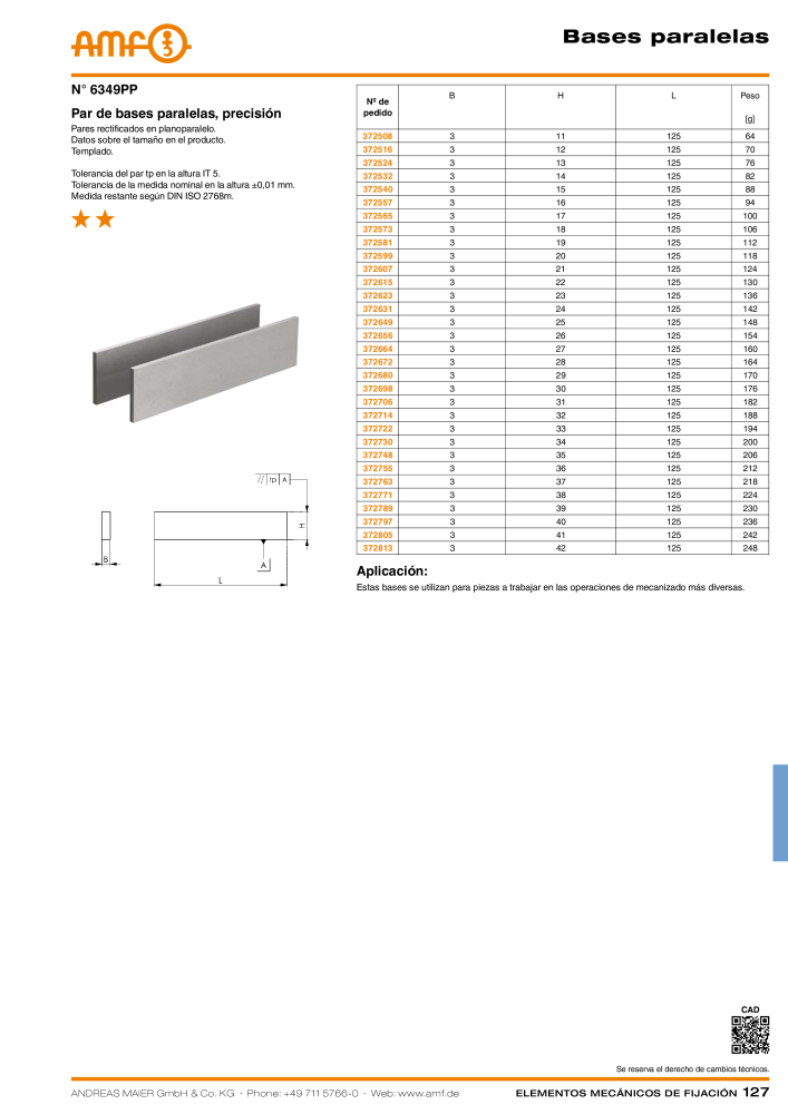 Catálogo AMF ELEMENTOS DE FIXAÇÃO MECÂNICA NR.: 20379 - Seite 127