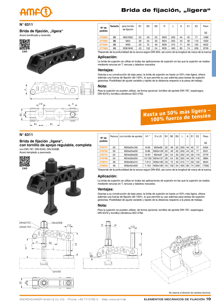 Catálogo AMF ELEMENTOS DE FIXAÇÃO MECÂNICA Nº: 20379 - Página 19