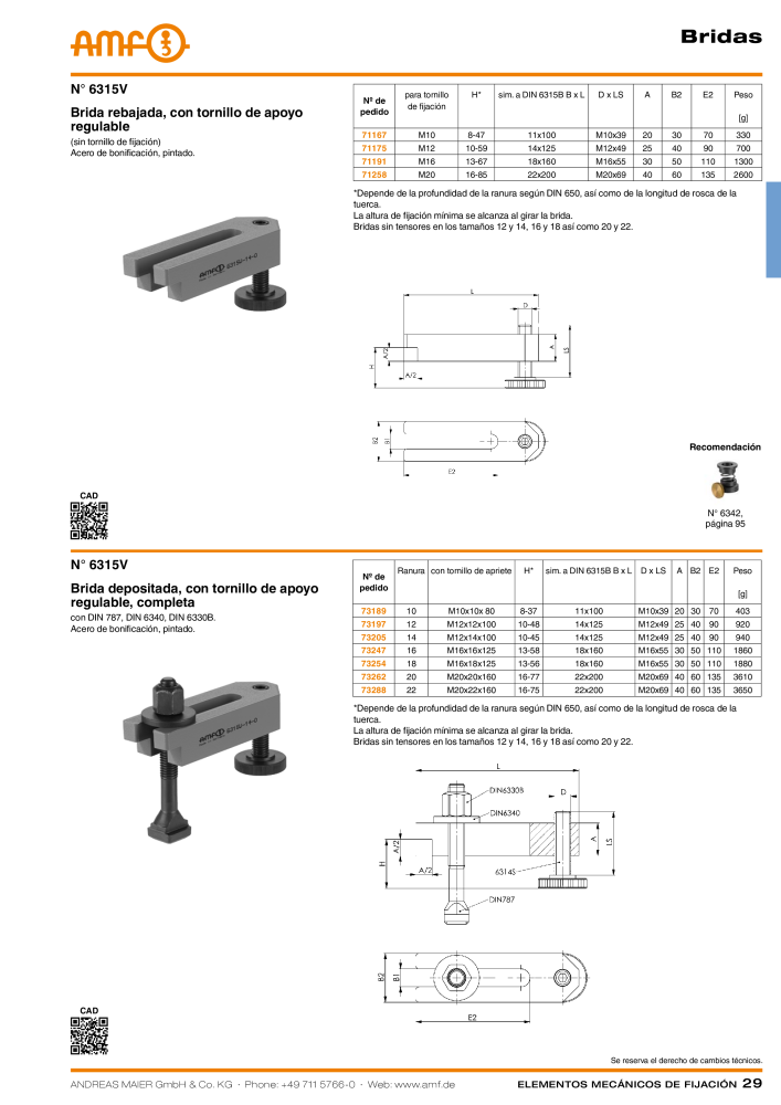 Catálogo AMF ELEMENTOS DE FIXAÇÃO MECÂNICA NO.: 20379 - Page 29