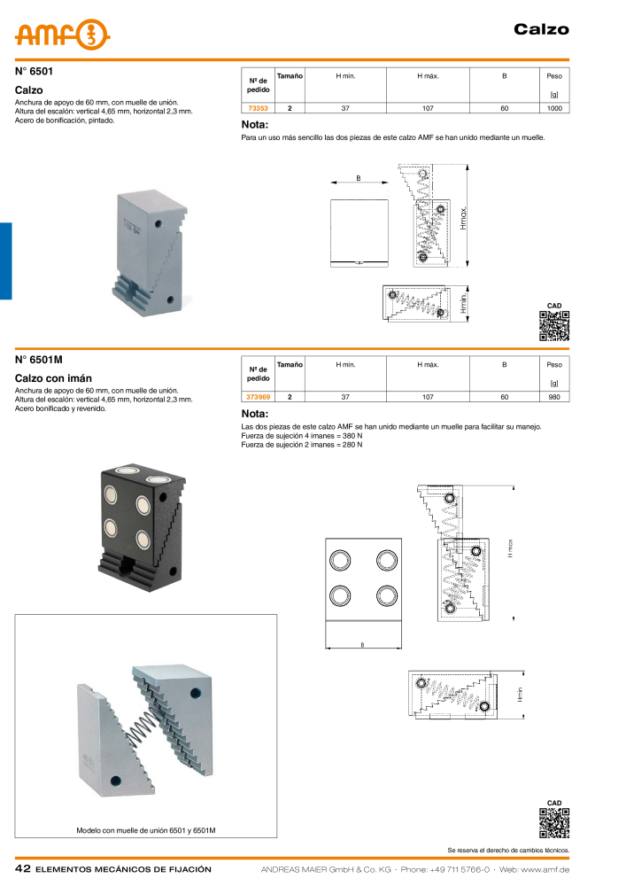 Catálogo AMF ELEMENTOS DE FIXAÇÃO MECÂNICA NR.: 20379 - Seite 42