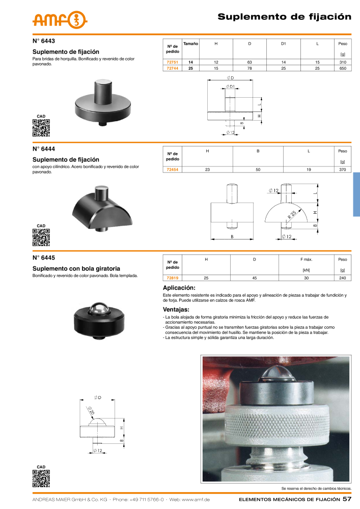 Catálogo AMF ELEMENTOS DE FIXAÇÃO MECÂNICA NR.: 20379 - Seite 57