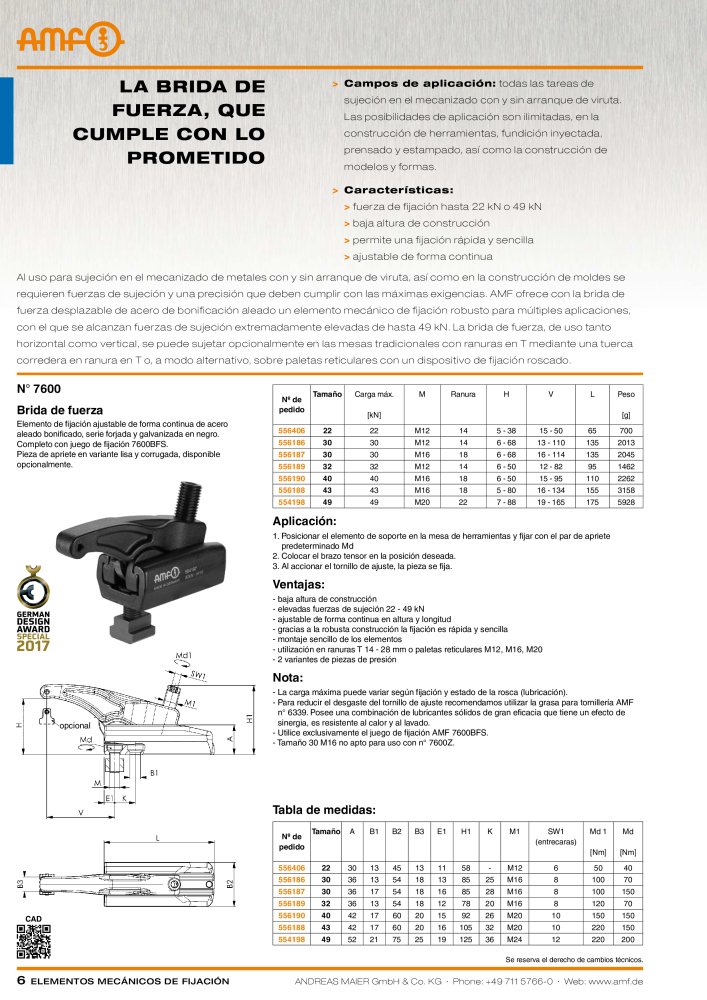 Catálogo AMF ELEMENTOS DE FIXAÇÃO MECÂNICA Nº: 20379 - Página 6