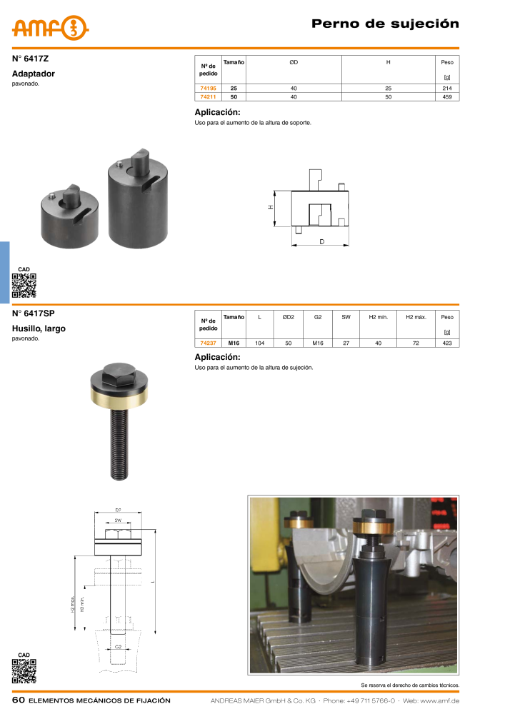 Catálogo AMF ELEMENTOS DE FIXAÇÃO MECÂNICA Nb. : 20379 - Page 60