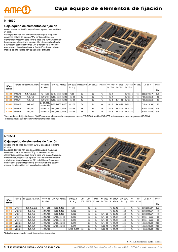 Catálogo AMF ELEMENTOS DE FIXAÇÃO MECÂNICA Nb. : 20379 - Page 90