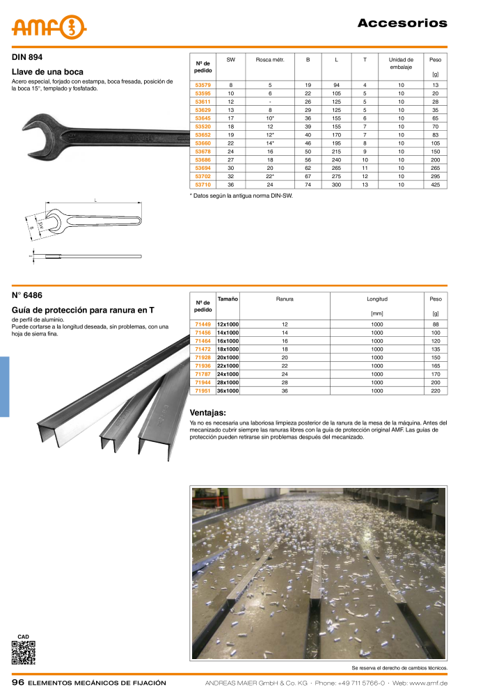 Catálogo AMF ELEMENTOS DE FIXAÇÃO MECÂNICA NR.: 20379 - Seite 96