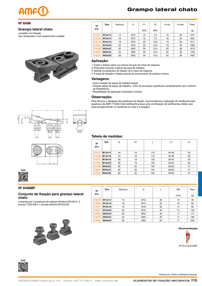Catálogo AMF ELEMENTOS DE SUJECIÓN MECÁNICA NO.: 20380 - Page 115