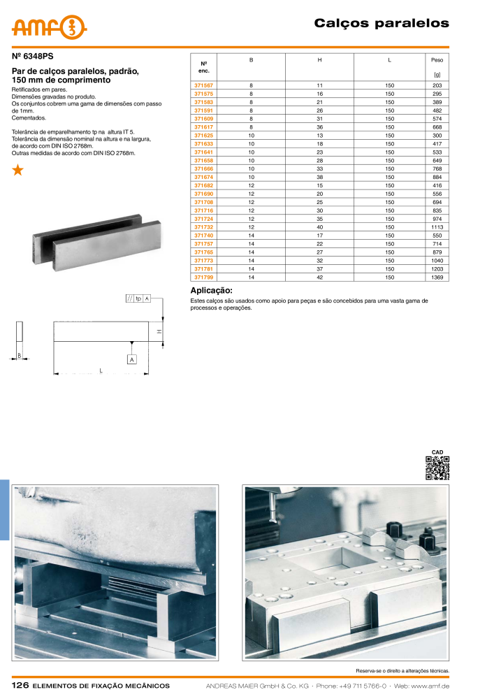 Catálogo AMF ELEMENTOS DE SUJECIÓN MECÁNICA Nb. : 20380 - Page 126