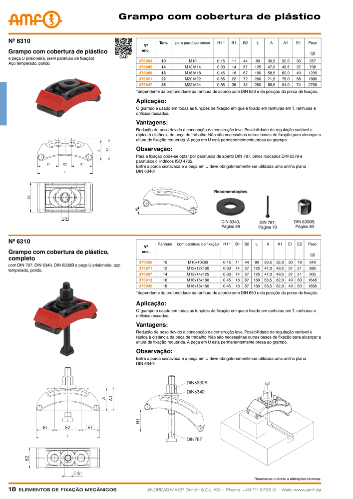Catálogo AMF ELEMENTOS DE SUJECIÓN MECÁNICA Nb. : 20380 - Page 18