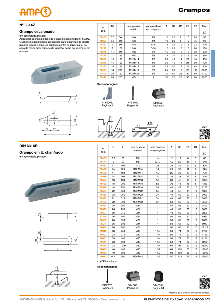 Catálogo AMF ELEMENTOS DE SUJECIÓN MECÁNICA Nb. : 20380 - Page 21