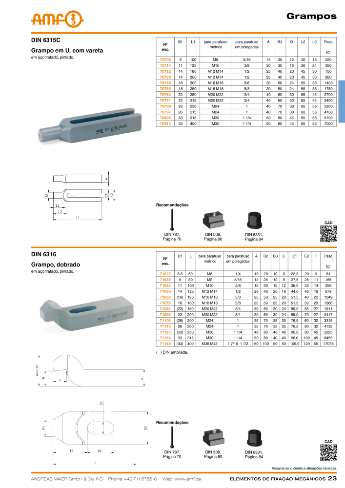 Catálogo AMF ELEMENTOS DE SUJECIÓN MECÁNICA Nb. : 20380 - Page 23