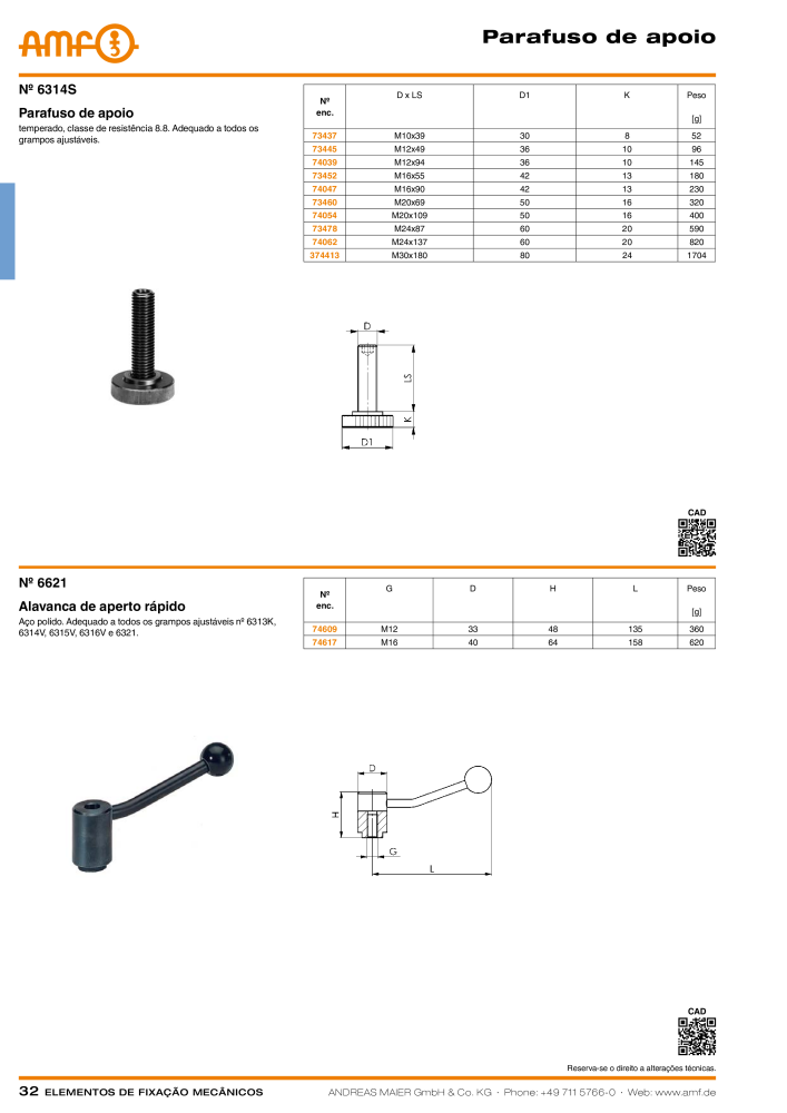 Catálogo AMF ELEMENTOS DE SUJECIÓN MECÁNICA NR.: 20380 - Seite 32