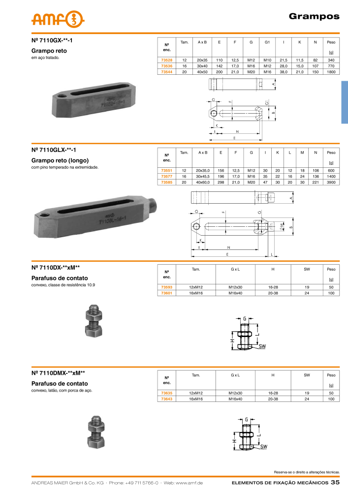 Catálogo AMF ELEMENTOS DE SUJECIÓN MECÁNICA Nº: 20380 - Página 35
