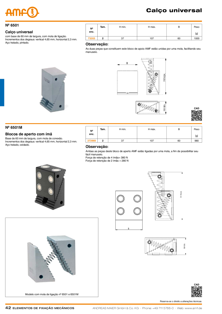 Catálogo AMF ELEMENTOS DE SUJECIÓN MECÁNICA NR.: 20380 - Seite 42