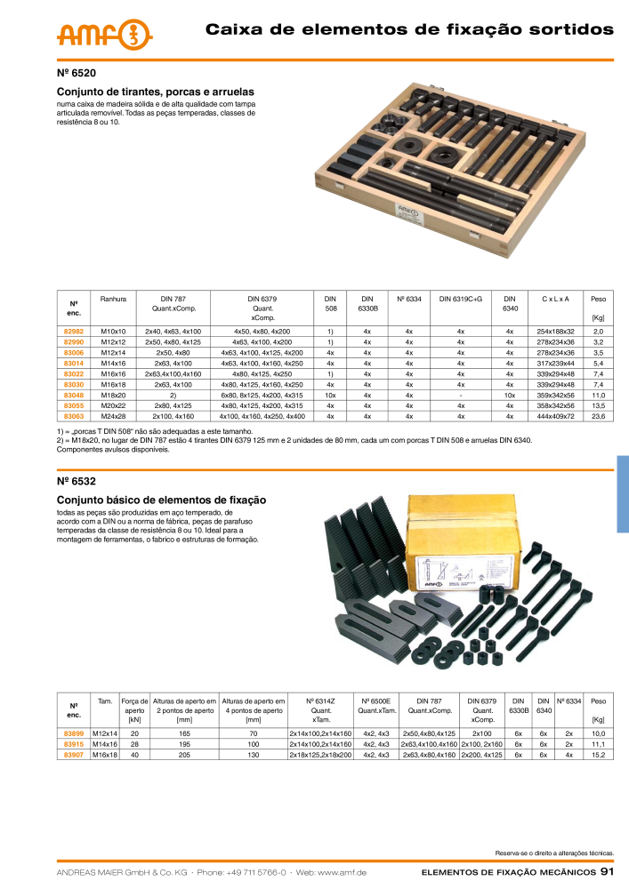 Catálogo AMF ELEMENTOS DE SUJECIÓN MECÁNICA Nº: 20380 - Página 91