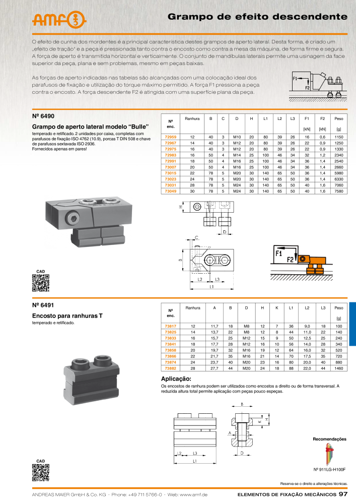 Catálogo AMF ELEMENTOS DE SUJECIÓN MECÁNICA Nb. : 20380 - Page 97