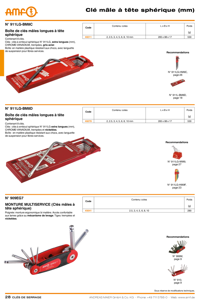 Catalogue AMF OUTILS A VISSER NR.: 20384 - Seite 28