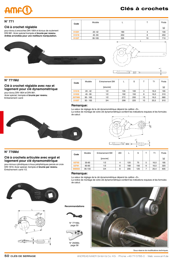 Catalogue AMF OUTILS A VISSER NR.: 20384 - Seite 50