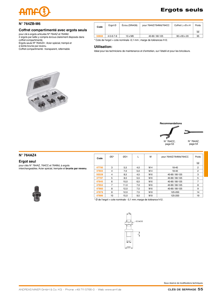 Catalogue AMF OUTILS A VISSER NO.: 20384 - Page 55