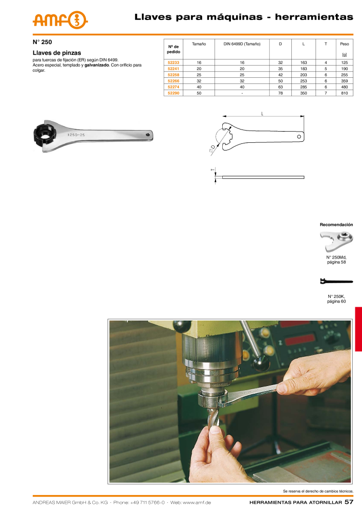 Catálogo AMF HERRAMIENTAS PARA TORNILLOS NO.: 20385 - Page 57