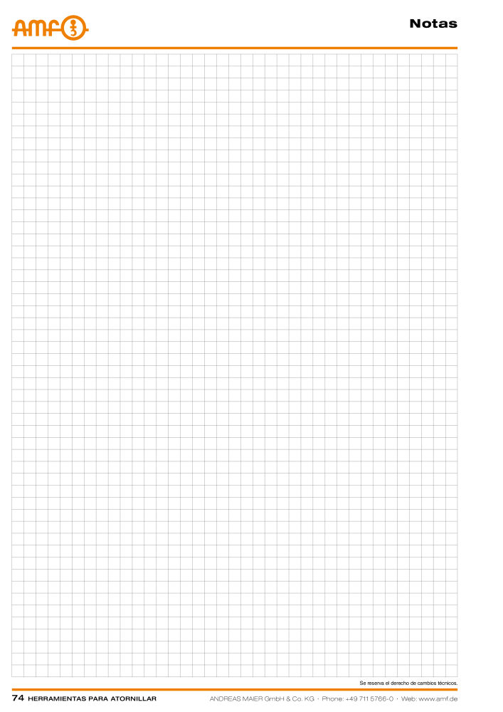 Catálogo AMF HERRAMIENTAS PARA TORNILLOS Nº: 20385 - Página 74